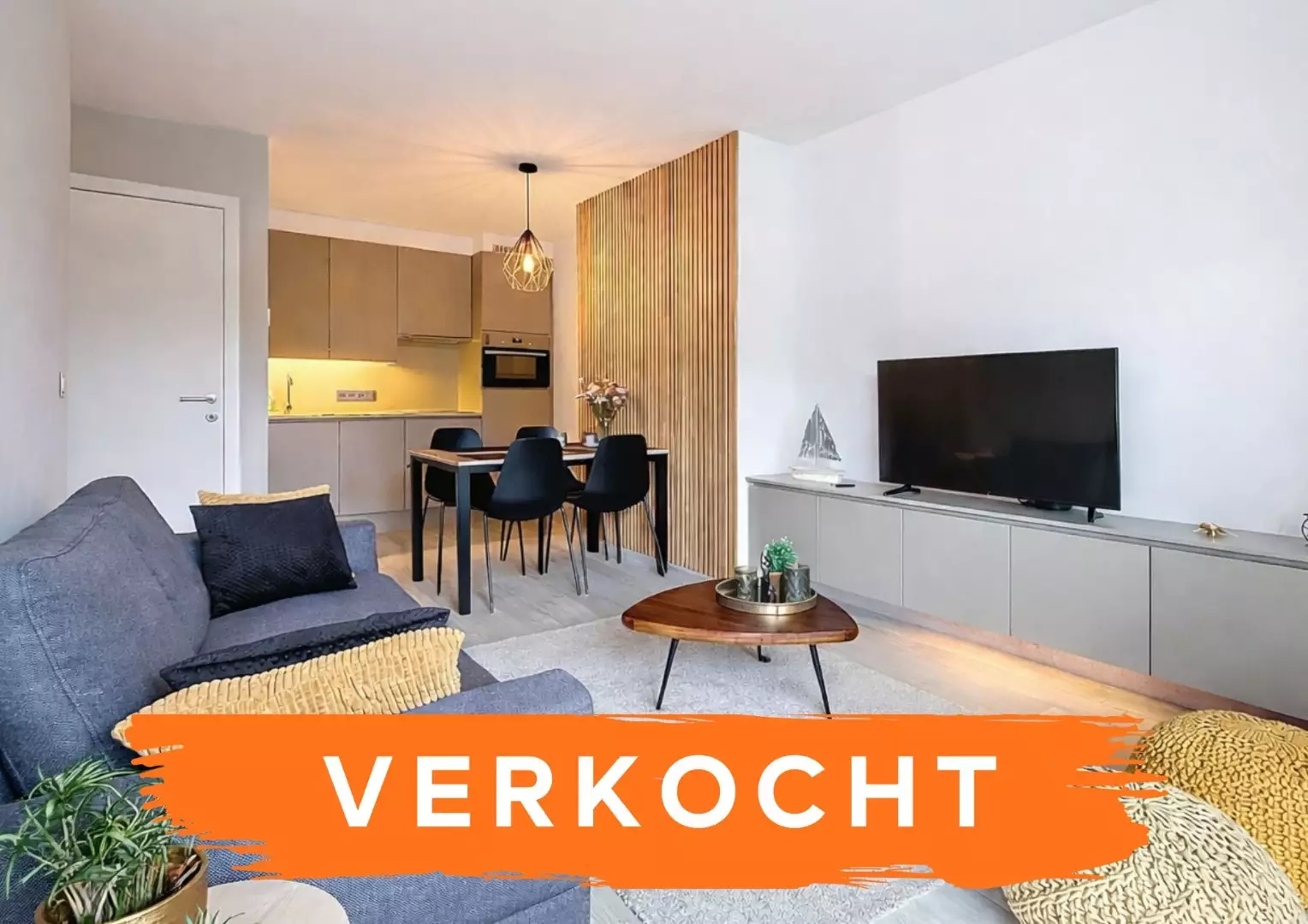 Instapklaar appartement aan de waterlijn van Nieuwpoort-stad.
