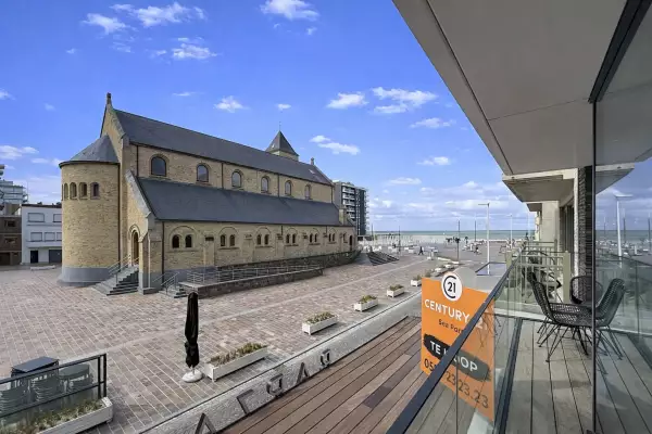 Appartement avec vue sur la mer et terrasse plein sud à Nieuport
